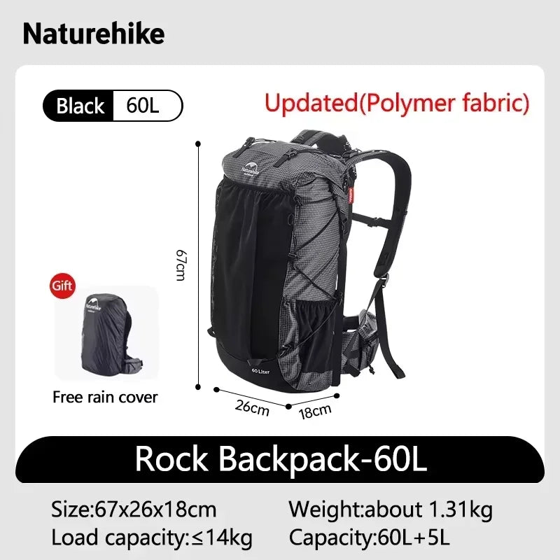 Naturehike Large Capacity Hiking Backpack With Rain Cover