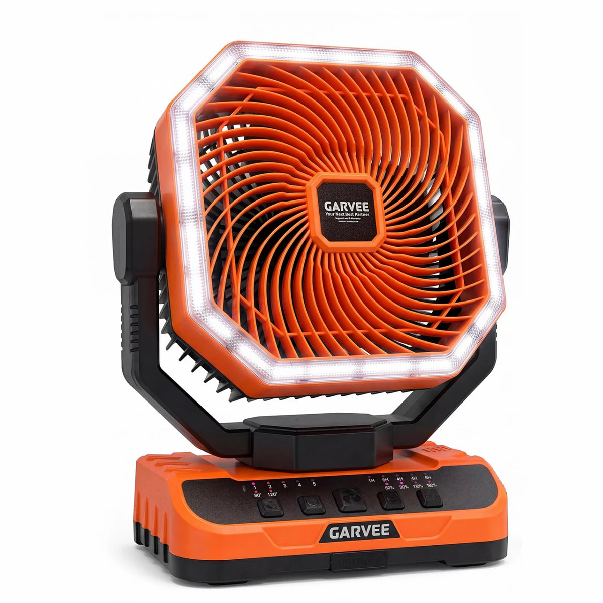 HiMISS Portable Rechargeable Camping Fan With Remote Control Timer