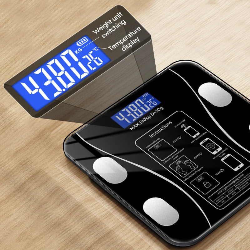 LED Digital Body Fat Scale For Weight And Health Monitoring