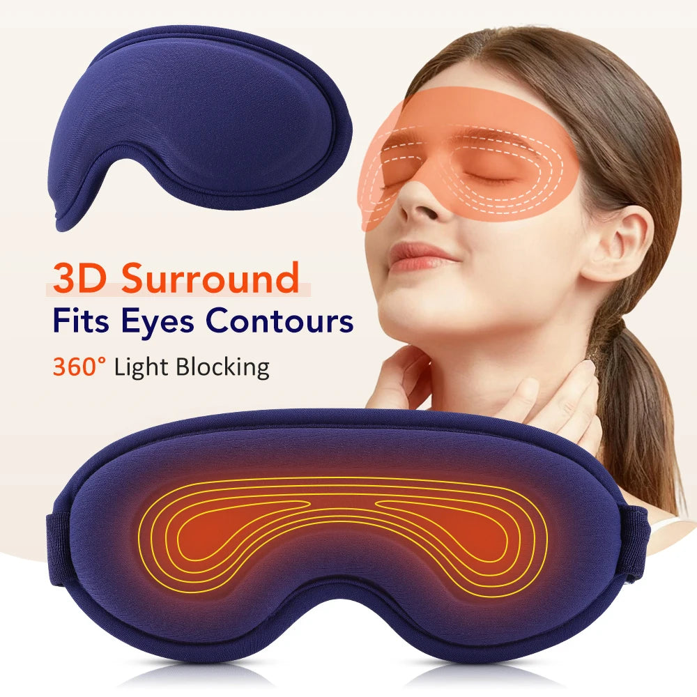 PASTSKY 3D Heated Eye Massager Mask With Smart Timer Control