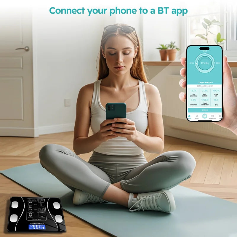 LED Digital Body Fat Scale For Weight And Health Monitoring