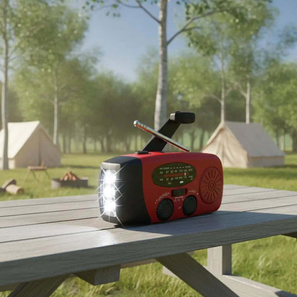 Portable Solar Hand Crank Emergency Radio With NOAA Weather Alerts