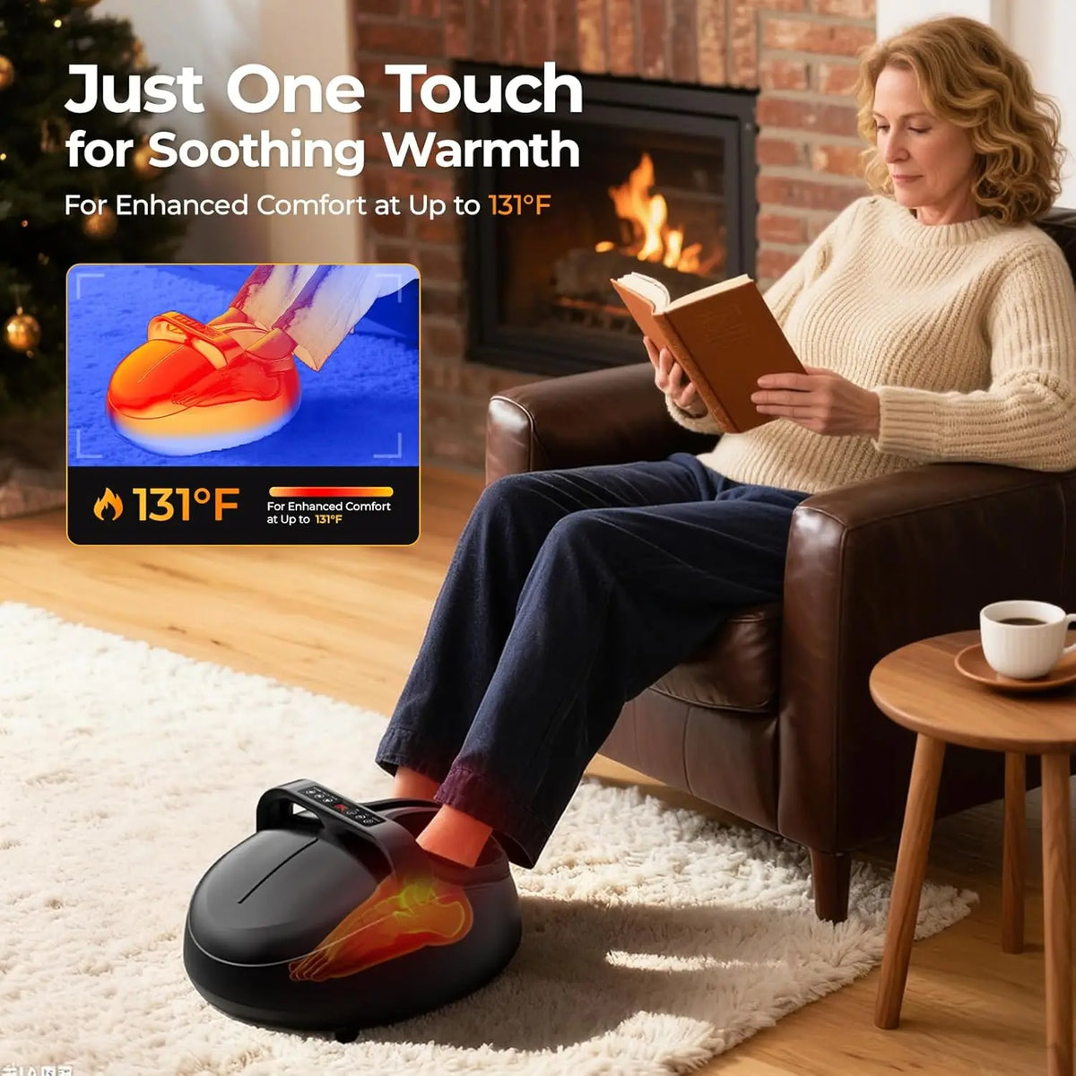 Shiatsu Foot Massager With Air Compression And Remote Control