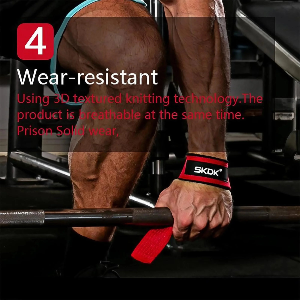 Heavy Duty Padded Wrist Lifting Straps for Weightlifting and Powerlifting