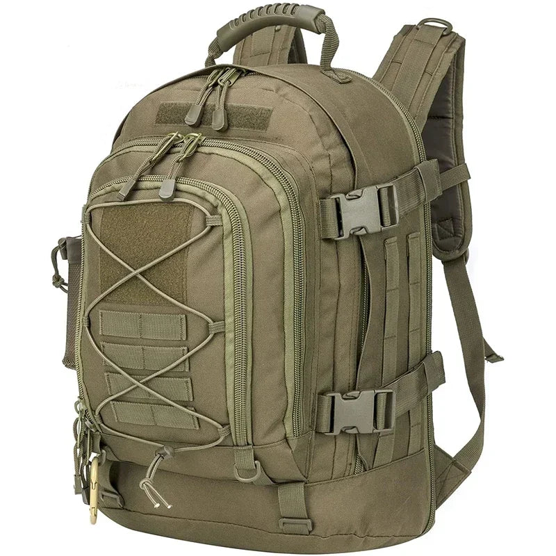 LQARMY Military Tactical MOLLE Backpack for Outdoor Hiking