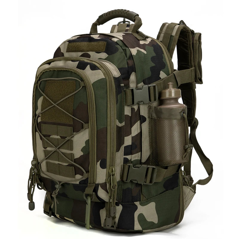 LQARMY Military Tactical MOLLE Backpack for Outdoor Hiking