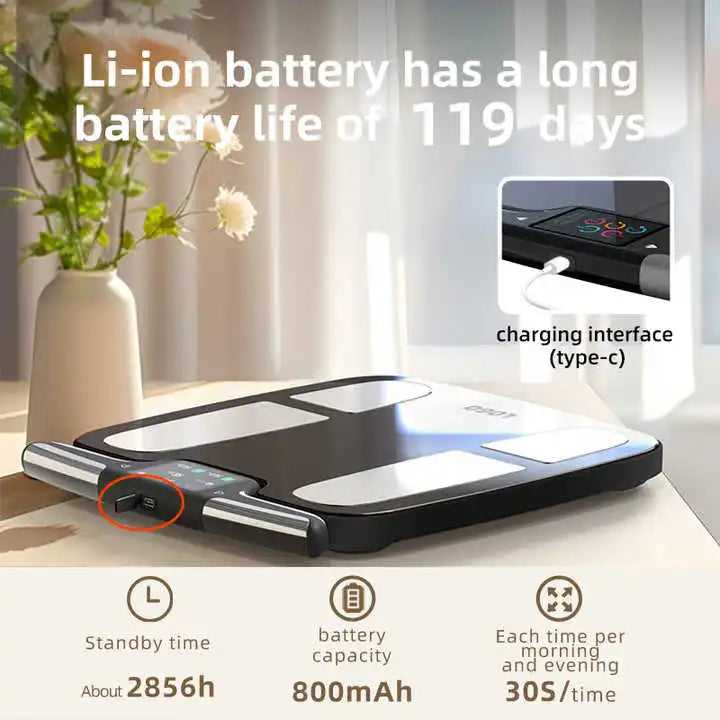 Smart Body Composition Scale With Hand And Foot Electrodes