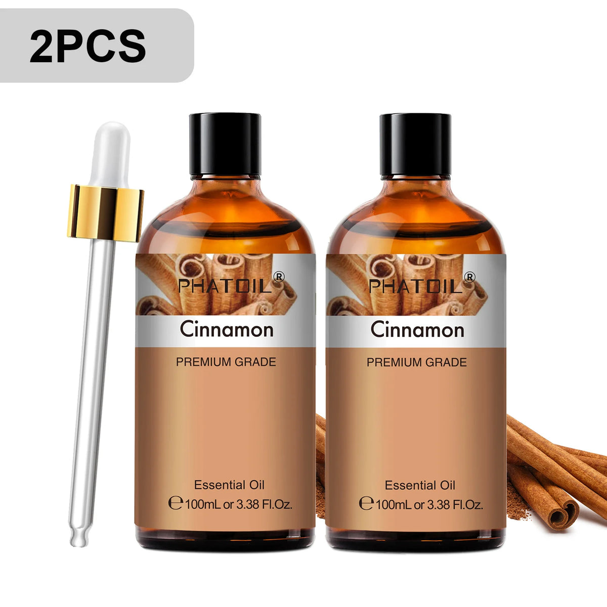 Phatoil Essential Oils Set Vanilla Lavender Sandalwood Lemon Cinnamon