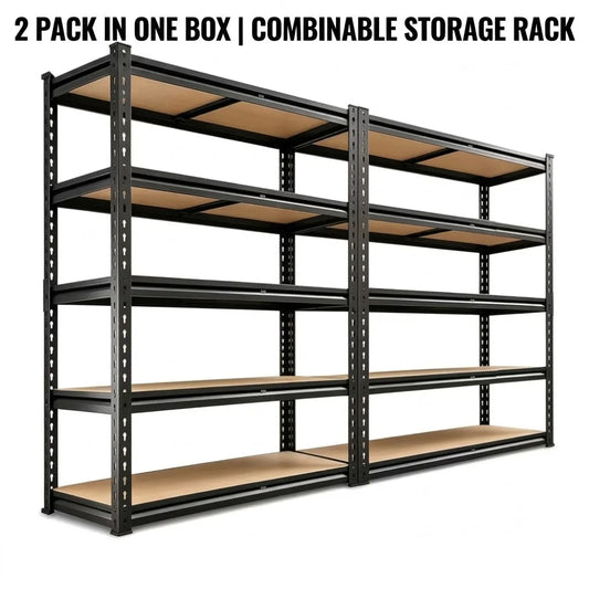 Heavy Duty Adjustable Five Tier Garage Storage Shelving Rack