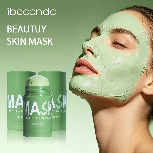 Ibcccndc Green Tea Cleansing Mask Stick Oil Control Pore Care