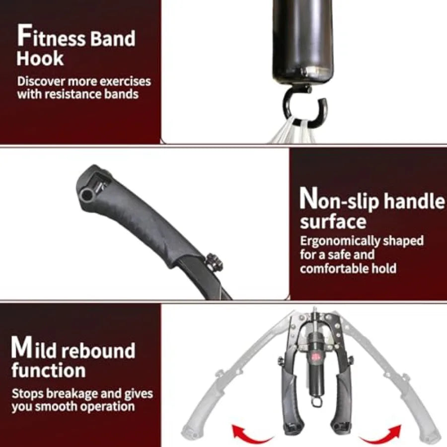 Adjustable Hydraulic Twister Arm Trainer And Ab Roller Wheel