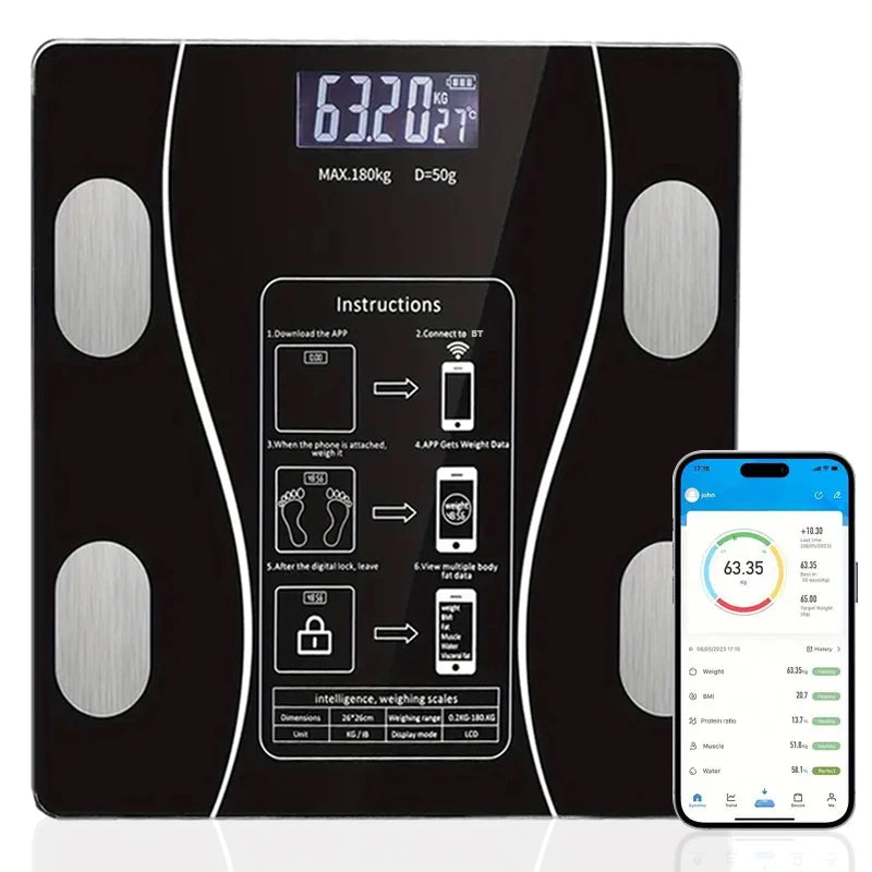 LED Digital Body Fat Scale For Weight And Health Monitoring