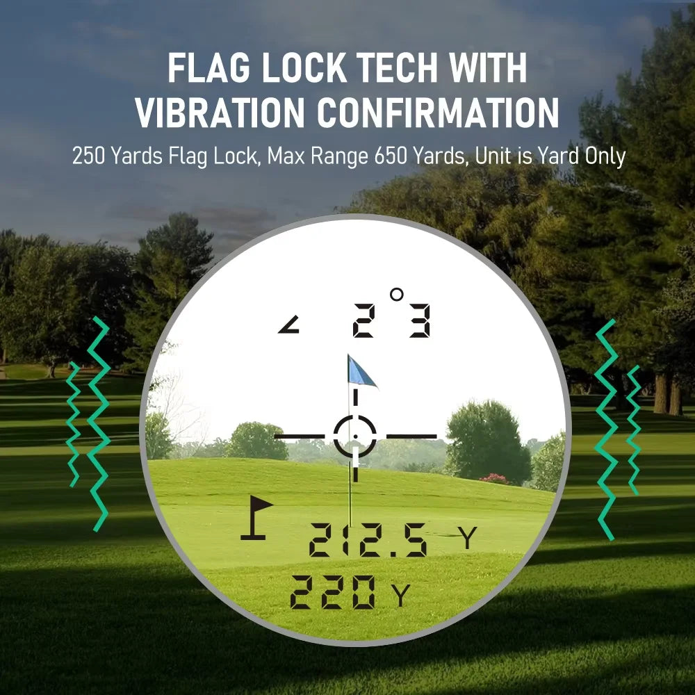 Nohawk Golf Rangefinder Slope 1000M Range 6X Magnification Flag Lock