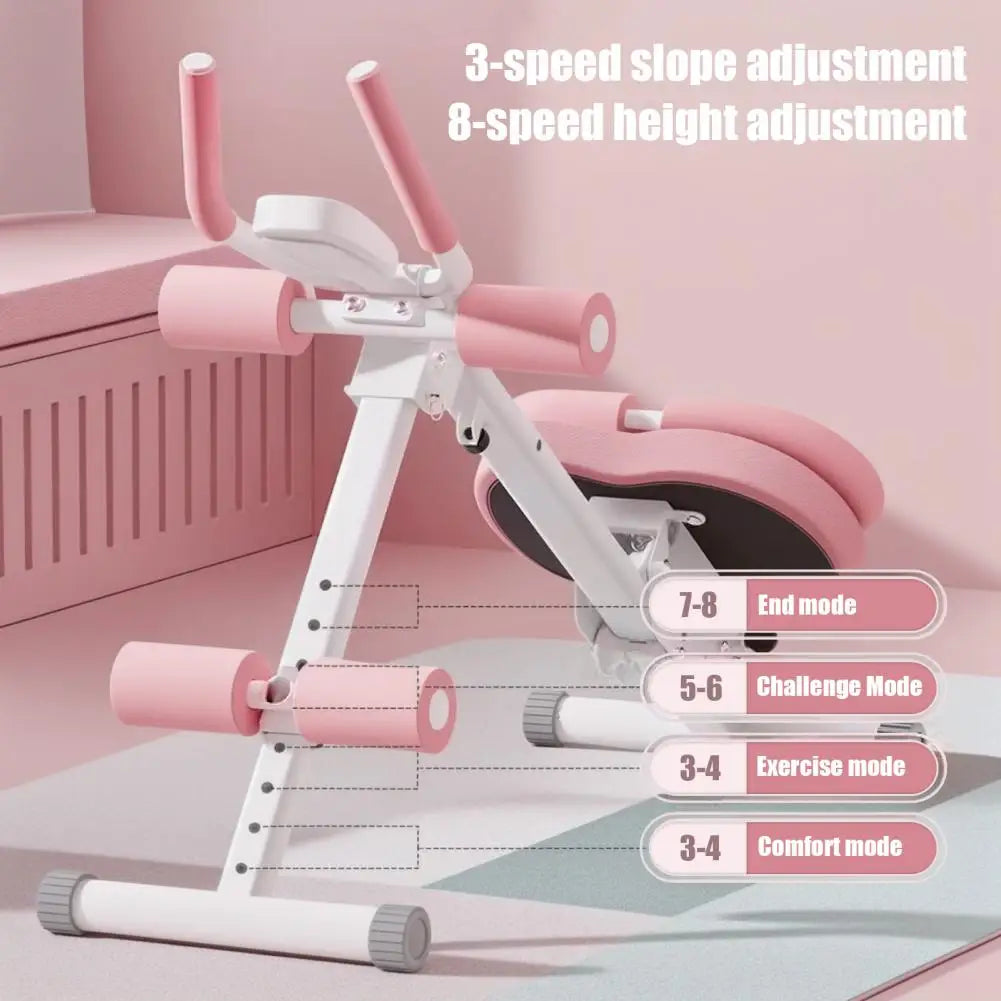 Adjustable Abdominal Trainer Machine With LCD Display And Foam Handles