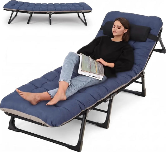 TWISTER CK Foldable Camping Cot With Mattress And Pillow