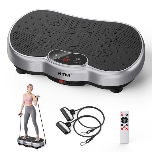 HTM Whole Body Vibration Fitness Plate With Calorie Counter Machine