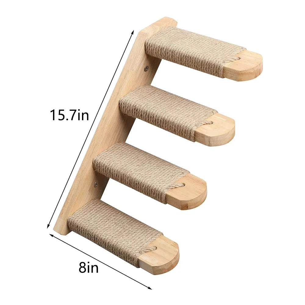 CWV Wall Mounted Cat Bridge With Sisal Climbing Surface