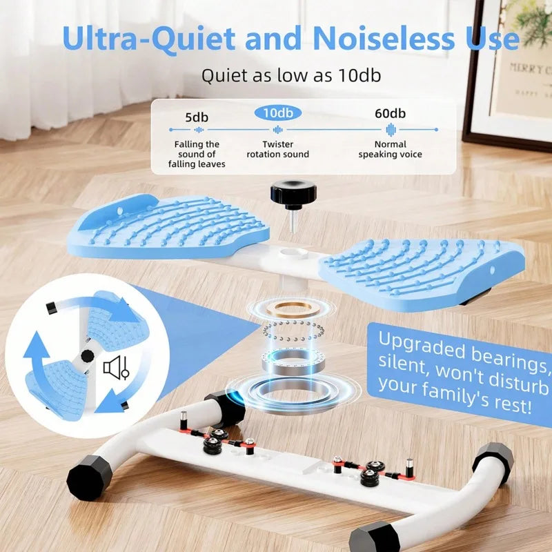 Twist Waist Disc Board With Resistance Bands For Home Fitness