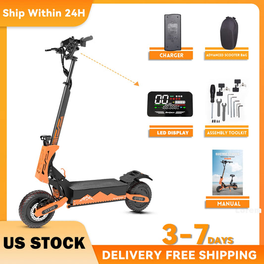 Arwibon 5600W Dual Motor Folding Off Road Electric Scooter