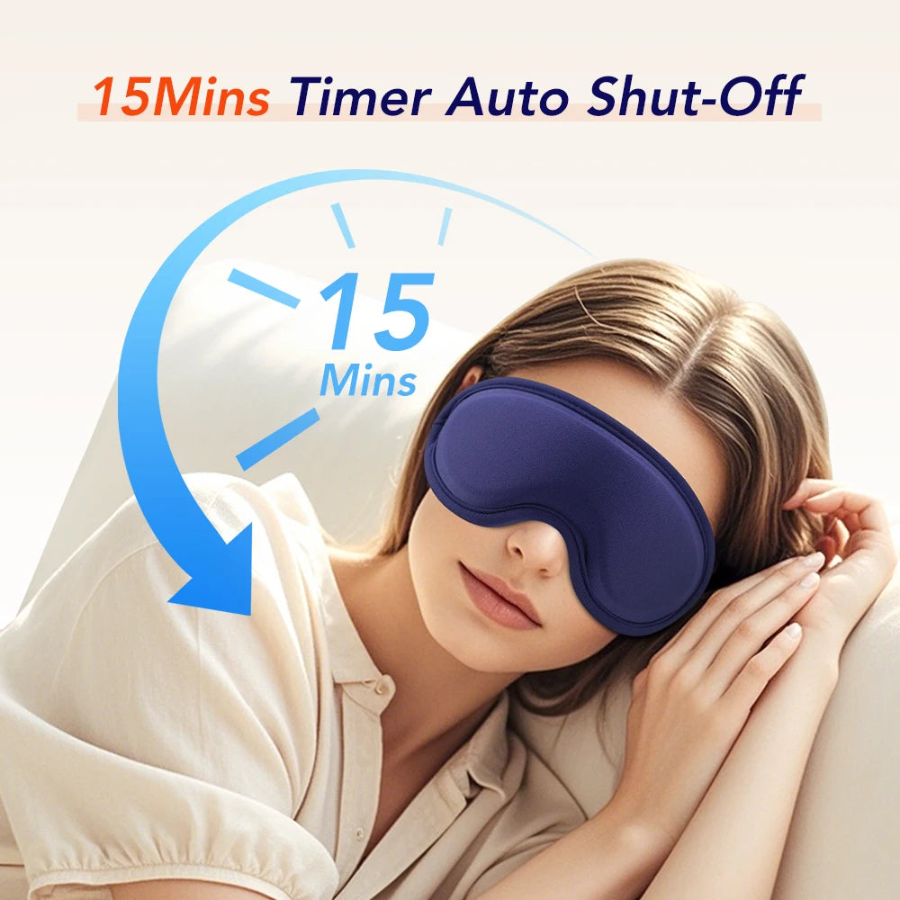 PASTSKY 3D Heated Eye Massager Mask With Smart Timer Control