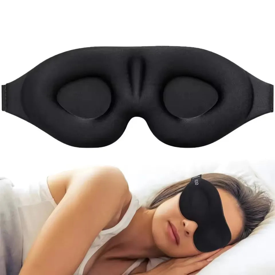 3D Contoured Eye Mask For Sleeping Light Blocking Blindfold