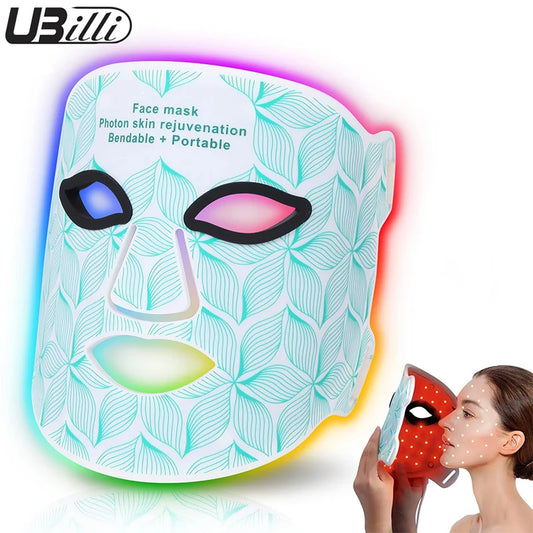 UBilli Led Face Mask Light Therapy Anti Aging Skin Rejuvenation