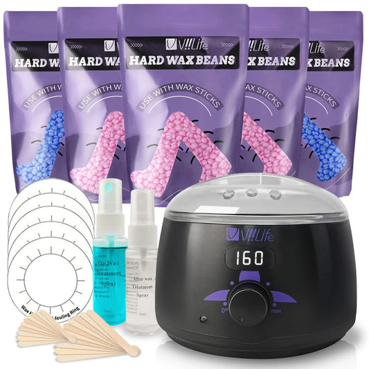 Viilife Complete Waxing Kit For Women Beginners With Applicator