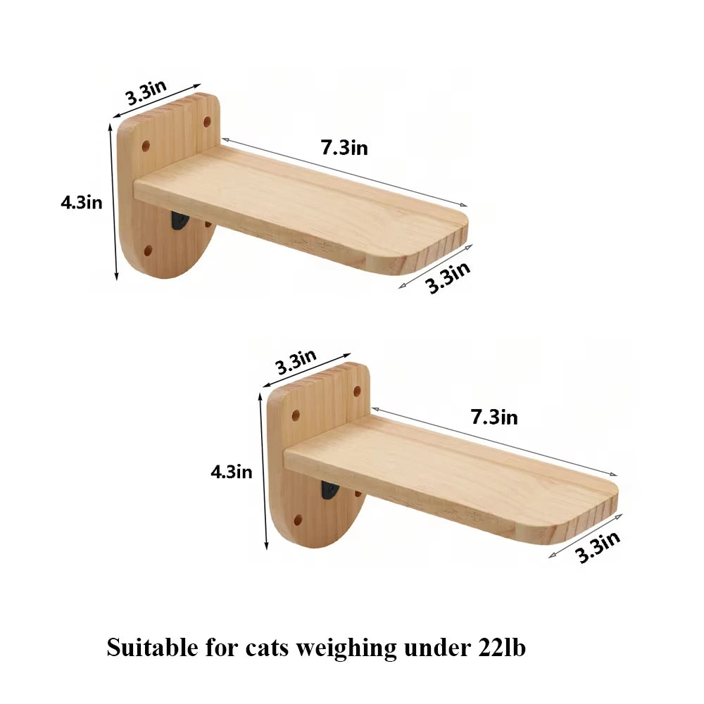 CWV Wall Mounted Cat Bridge With Sisal Climbing Surface
