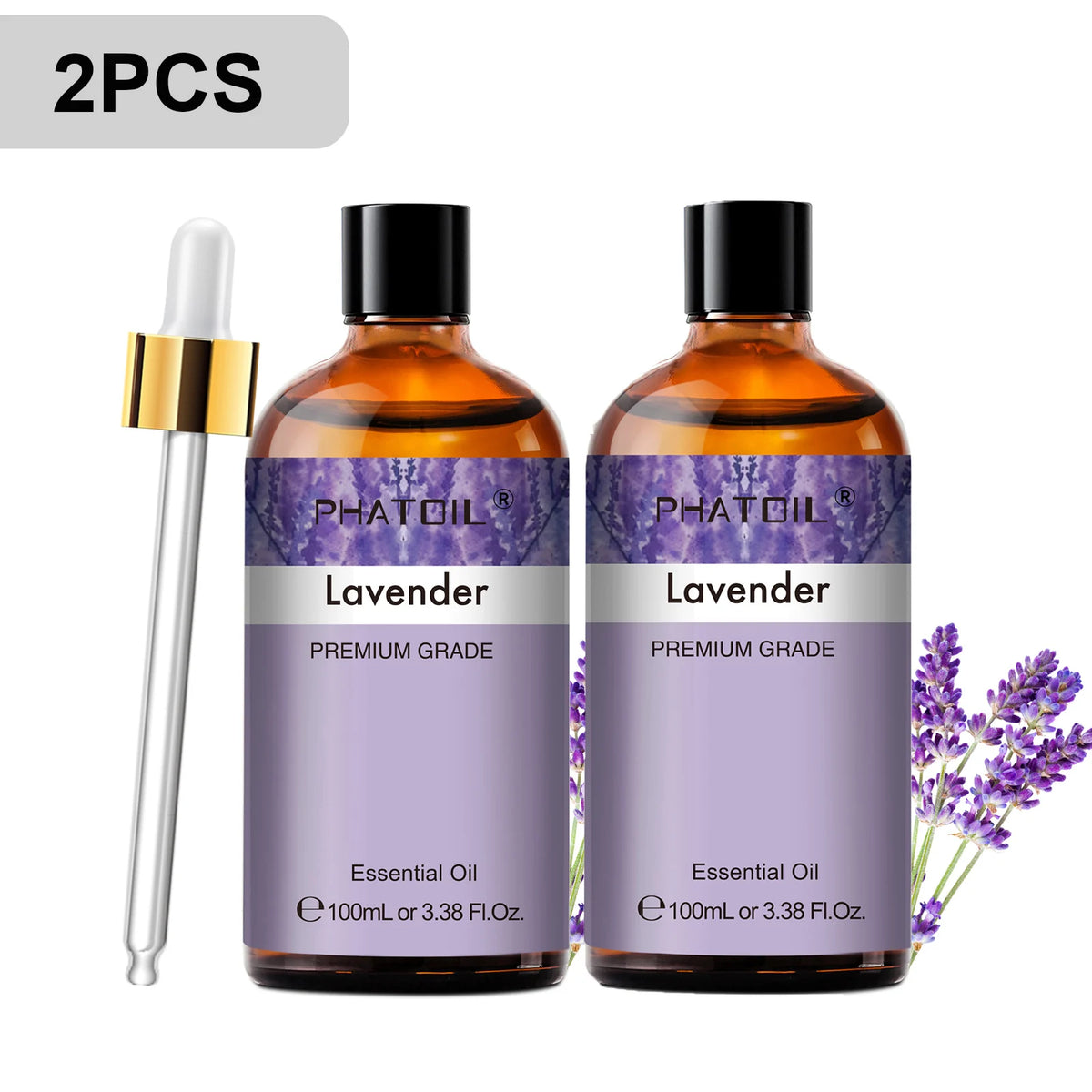 Phatoil Essential Oils Set Vanilla Lavender Sandalwood Lemon Cinnamon