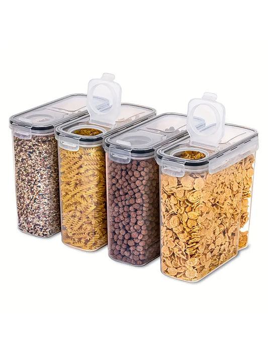 Airtight Food Storage Containers With Secure Lids For Pantry Organization