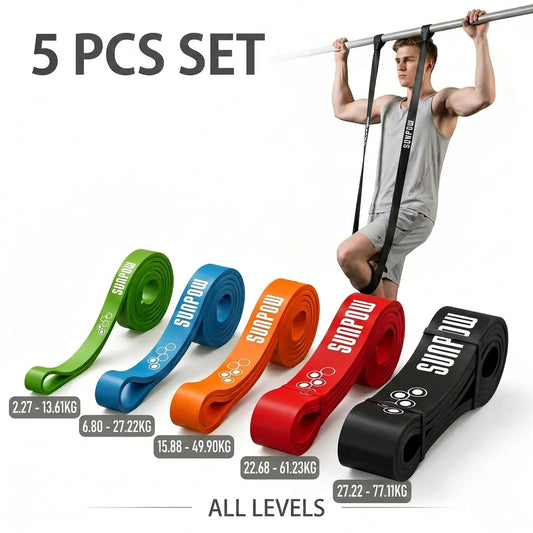 Sunpow Heavy Duty Resistance Bands Pull Up Assistance Natural Latex