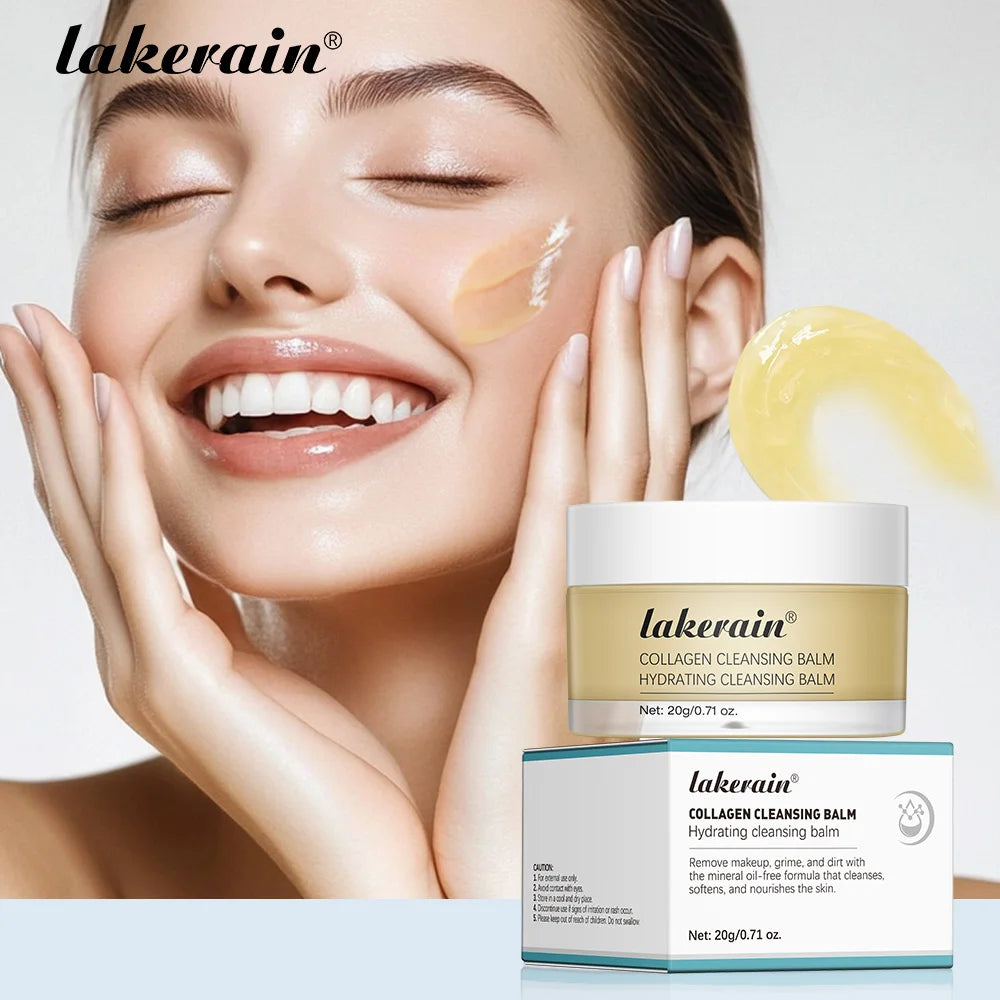 Lakerain Collagen Cleansing Balm Gentle Makeup Remover Facial Cleanser