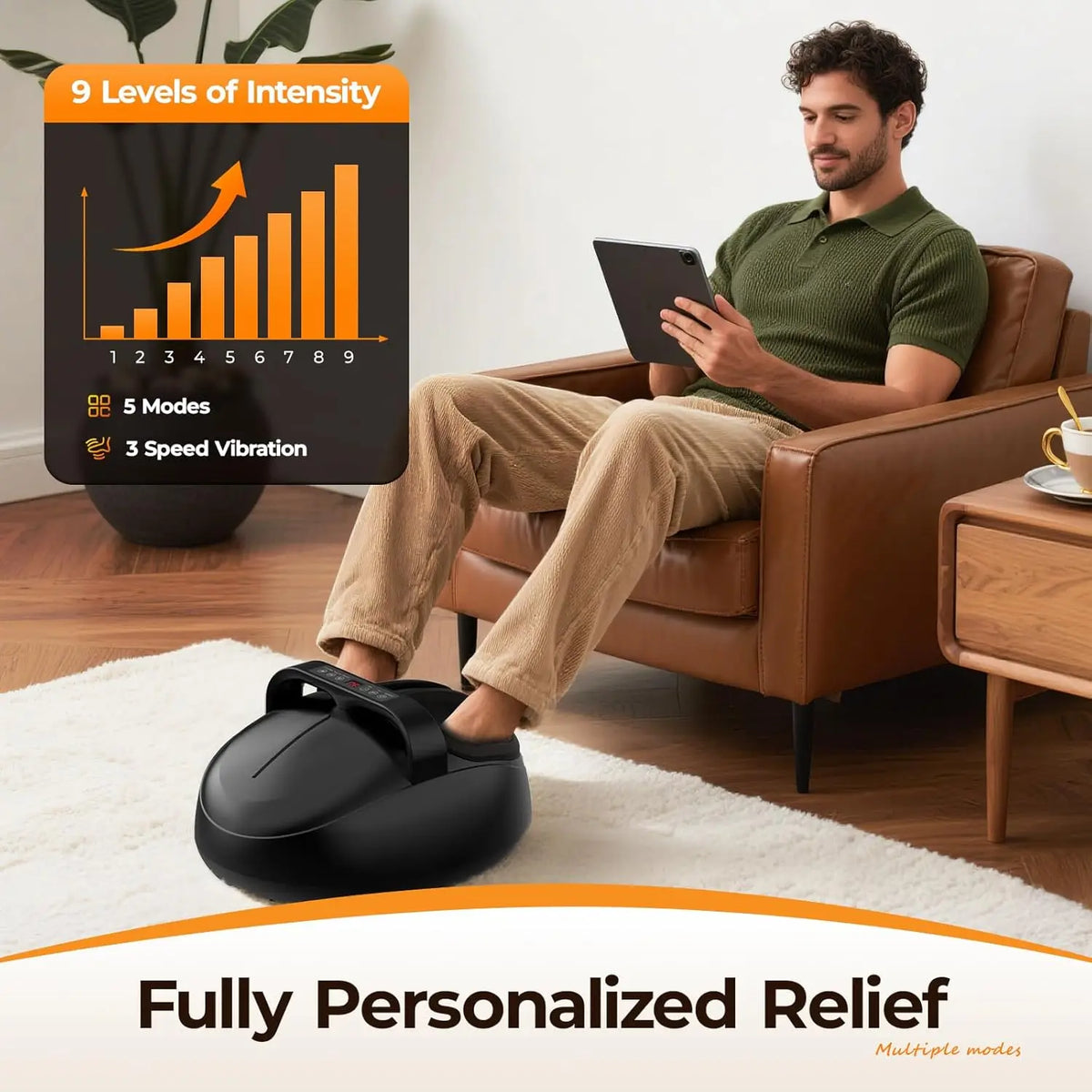 Shiatsu Foot Massager With Air Compression And Remote Control