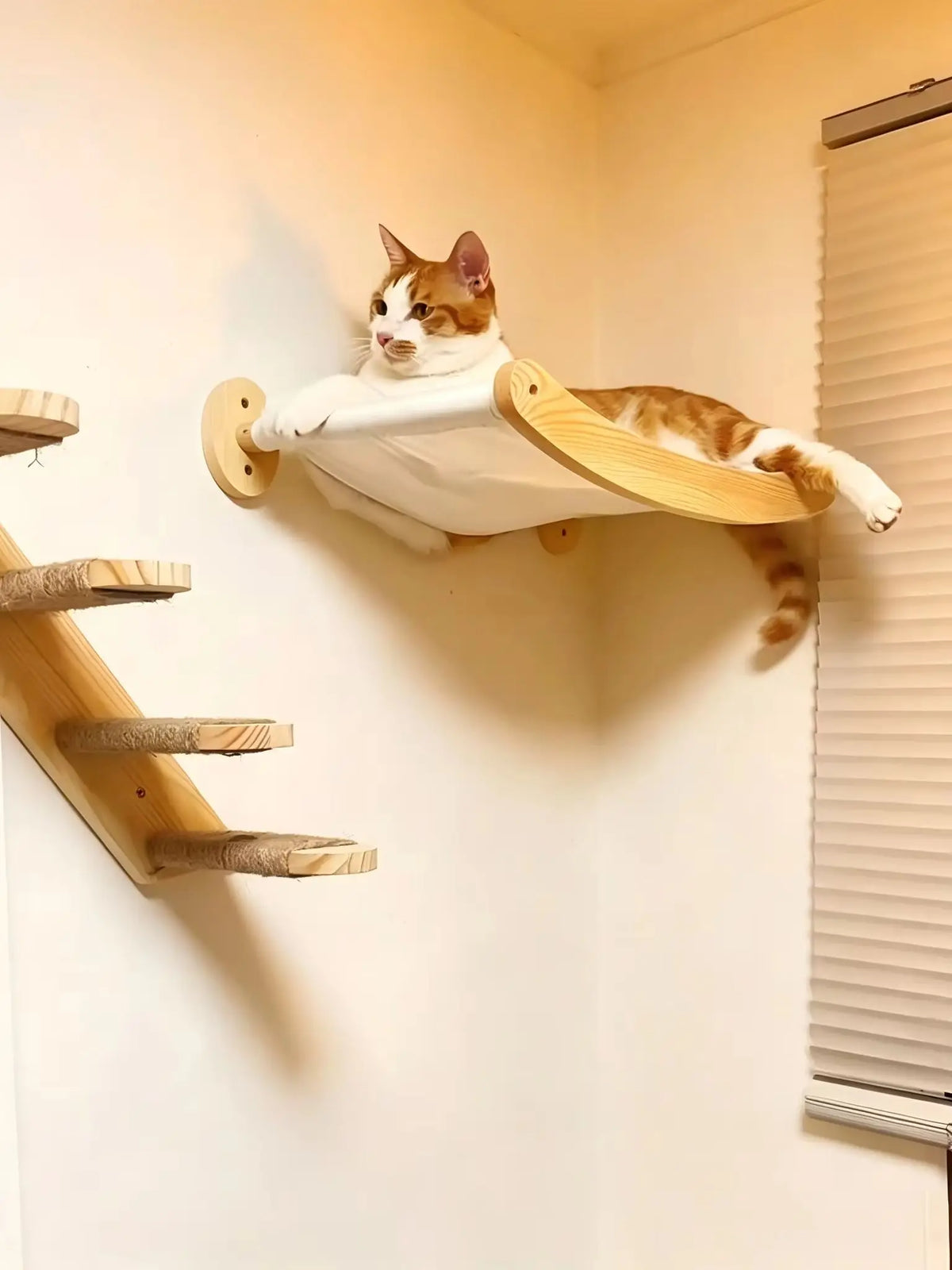 CWV Wall Mounted Cat Bridge With Sisal Climbing Surface
