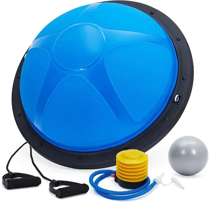 Half Balance Exercise Ball Trainer with Bands and Pump