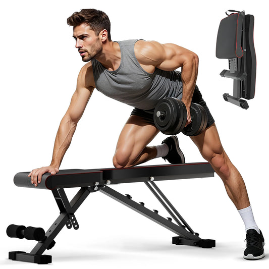 Adjustable Foldable Weight Bench for Full Body Home Workouts
