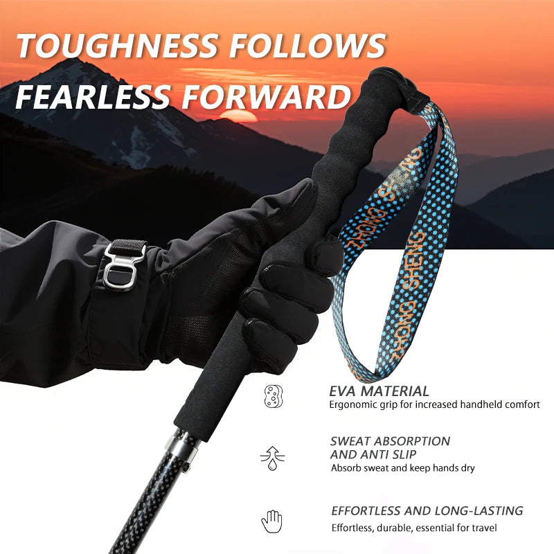 Ok Healing T800 Carbon Fiber Telescopic Hiking Trekking Poles